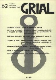 Grial : revista galega de cultura. Núm. 62, 1978 | Biblioteca Virtual Miguel de Cervantes