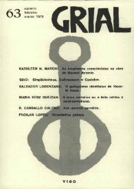 Grial : revista galega de cultura. Núm. 63, 1979 | Biblioteca Virtual Miguel de Cervantes