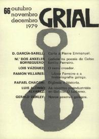 Grial : revista galega de cultura. Núm. 66, 1979 | Biblioteca Virtual Miguel de Cervantes