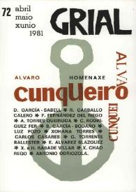 Grial : revista galega de cultura. Núm. 72, 1981 | Biblioteca Virtual Miguel de Cervantes