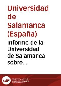 Informe de la Universidad de Salamanca sobre el proyecto del Código Penal que están discutiendo las Córtes estraordinarias [sic]. Parte segunda que contiene los seis capítulos ofrecidos en la primera | Biblioteca Virtual Miguel de Cervantes