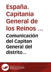 Comunicación del Capitan General del distrito manifestando la rendición de la plaza de Alicante, hecha pública por Jaime Arbuthnot | Biblioteca Virtual Miguel de Cervantes