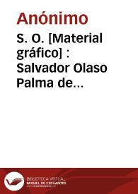 S. O. [Material gráfico] : Salvador Olaso Palma de Gandía : Telegrama: Dulzolas : Gandía (España) | Biblioteca Virtual Miguel de Cervantes