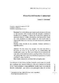 Filosofía del Derecho Contractual / Lucas S. Grosman | Biblioteca Virtual Miguel de Cervantes