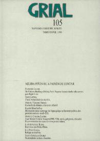 Grial : revista galega de cultura. Núm. 105, 1990 | Biblioteca Virtual Miguel de Cervantes