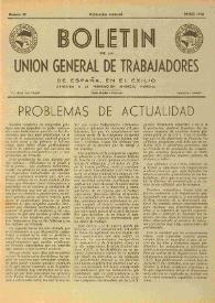 U.G.T. : Boletín de la Unión General de Trabajadores de España en Francia. Núm. 39, enero de 1948 | Biblioteca Virtual Miguel de Cervantes