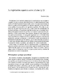 La legislación española sobre el cine (y 2) / Emeterío Díez | Biblioteca Virtual Miguel de Cervantes