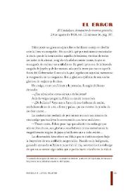 El error / Enrique K. Laygo | Biblioteca Virtual Miguel de Cervantes