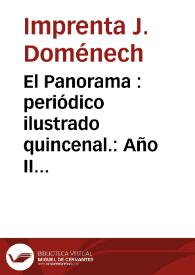 El Panorama : periódico ilustrado quincenal.: Año II Número 48 - 30 diciembre 1868 | Biblioteca Virtual Miguel de Cervantes