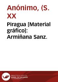 Piragua [Material gráfico]: Armiñana Sanz. | Biblioteca Virtual Miguel de Cervantes