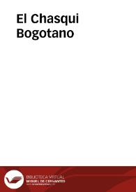 El Chasqui Bogotano | Biblioteca Virtual Miguel de Cervantes