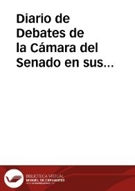 Diario de Debates de la Cámara del Senado en sus sesiones del año de 1840 | Biblioteca Virtual Miguel de Cervantes
