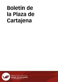 Boletín de la Plaza de Cartajena | Biblioteca Virtual Miguel de Cervantes