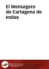 El Mensagero de Cartagena de Indias | Biblioteca Virtual Miguel de Cervantes