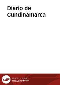 Diario de Cundinamarca | Biblioteca Virtual Miguel de Cervantes