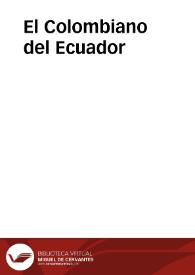 El Colombiano del Ecuador | Biblioteca Virtual Miguel de Cervantes
