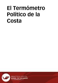 El Termómetro Político de la Costa | Biblioteca Virtual Miguel de Cervantes