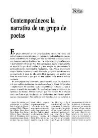 Contemporáneos: la narrativa de un grupo de poetas / María del Mar Paúl Arranz | Biblioteca Virtual Miguel de Cervantes