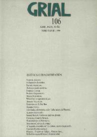Grial : revista galega de cultura. Núm. 106, 1990 | Biblioteca Virtual Miguel de Cervantes