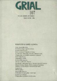 Grial : revista galega de cultura. Núm. 107, 1990 | Biblioteca Virtual Miguel de Cervantes