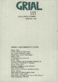 Grial : revista galega de cultura. Núm. 115, 1992 | Biblioteca Virtual Miguel de Cervantes