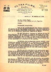 Carta de Fernández Soto y Jerónimo Galipienzo a Carlos Esplá. México, D.F., 26 de Octubre de 1943 / I. Fernández Soto y Jerónimo Galipienzo | Biblioteca Virtual Miguel de Cervantes