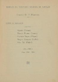 Trabajos del Sanatorio Nacional de Fontilles. Volumen I. Años 1932-1933 / Director: Dr. P. Montañés | Biblioteca Virtual Miguel de Cervantes