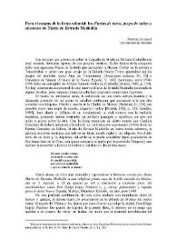 Para el corpus de la lírica colonial : las "Fiestas de toros, juego de cañas y alcancías" de María de Estrada Medinilla / Miguel Zugasti | Biblioteca Virtual Miguel de Cervantes