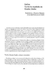 Exilios. Escritores españoles en Estados Unidos  / Carmen de la Guardia Herrero | Biblioteca Virtual Miguel de Cervantes