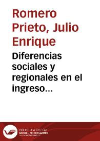 Diferencias sociales y regionales en el ingreso laboral de las principales ciudades colombianas, 2001-2004 | Biblioteca Virtual Miguel de Cervantes