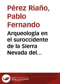 Arqueología en el suroccidente de la Sierra Nevada del Cocuy o Chita (Departamento de Boyacá) | Biblioteca Virtual Miguel de Cervantes