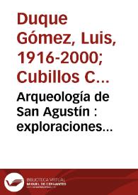 Arqueología de San Agustín : exploraciones arqueológicas realizadas en el Alto de las Piedras (1975-1976) | Biblioteca Virtual Miguel de Cervantes