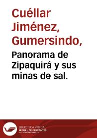 Panorama de Zipaquirá y sus minas de sal. | Biblioteca Virtual Miguel de Cervantes