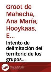 Intento de delimitación del territorio de los grupos étnicos Pastos y Quillacingas en el altiplano nariñense | Biblioteca Virtual Miguel de Cervantes