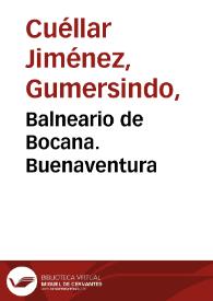 Balneario de Bocana. Buenaventura | Biblioteca Virtual Miguel de Cervantes