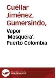 Vapor 'Mosquera'. Puerto Colombia | Biblioteca Virtual Miguel de Cervantes