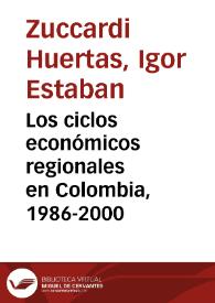 Los ciclos económicos regionales en Colombia, 1986-2000 | Biblioteca Virtual Miguel de Cervantes