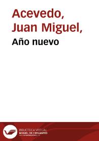 Año nuevo | Biblioteca Virtual Miguel de Cervantes