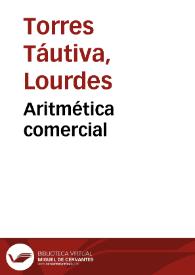 Aritmética comercial | Biblioteca Virtual Miguel de Cervantes