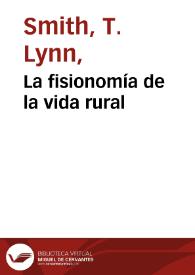 La fisionomía de la vida rural | Biblioteca Virtual Miguel de Cervantes