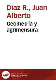 Geometría y agrimensura | Biblioteca Virtual Miguel de Cervantes