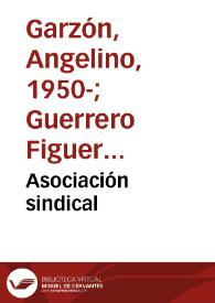 Asociación sindical | Biblioteca Virtual Miguel de Cervantes