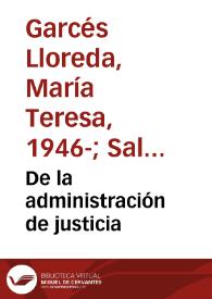 De la administración de justicia  | Biblioteca Virtual Miguel de Cervantes