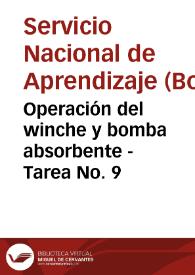 Operación del winche y bomba absorbente - Tarea No. 9 | Biblioteca Virtual Miguel de Cervantes