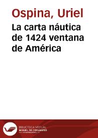 La carta náutica de 1424 ventana de América | Biblioteca Virtual Miguel de Cervantes