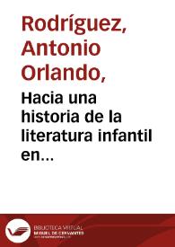 Hacia una historia de la literatura infantil en Colombia | Biblioteca Virtual Miguel de Cervantes