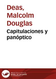 Capitulaciones y panóptico | Biblioteca Virtual Miguel de Cervantes