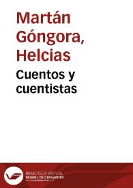 Cuentos y cuentistas | Biblioteca Virtual Miguel de Cervantes