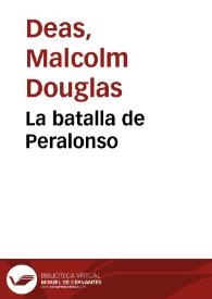 La batalla de Peralonso | Biblioteca Virtual Miguel de Cervantes