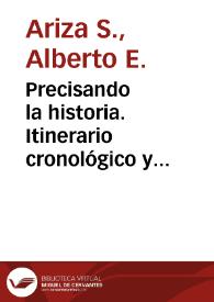 Precisando la historia. Itinerario cronológico y geográfico de la expedición de Jiménez de Quesada al Reino Chibcha | Biblioteca Virtual Miguel de Cervantes